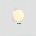 Matte White Glass Ball LED Wall Lamp