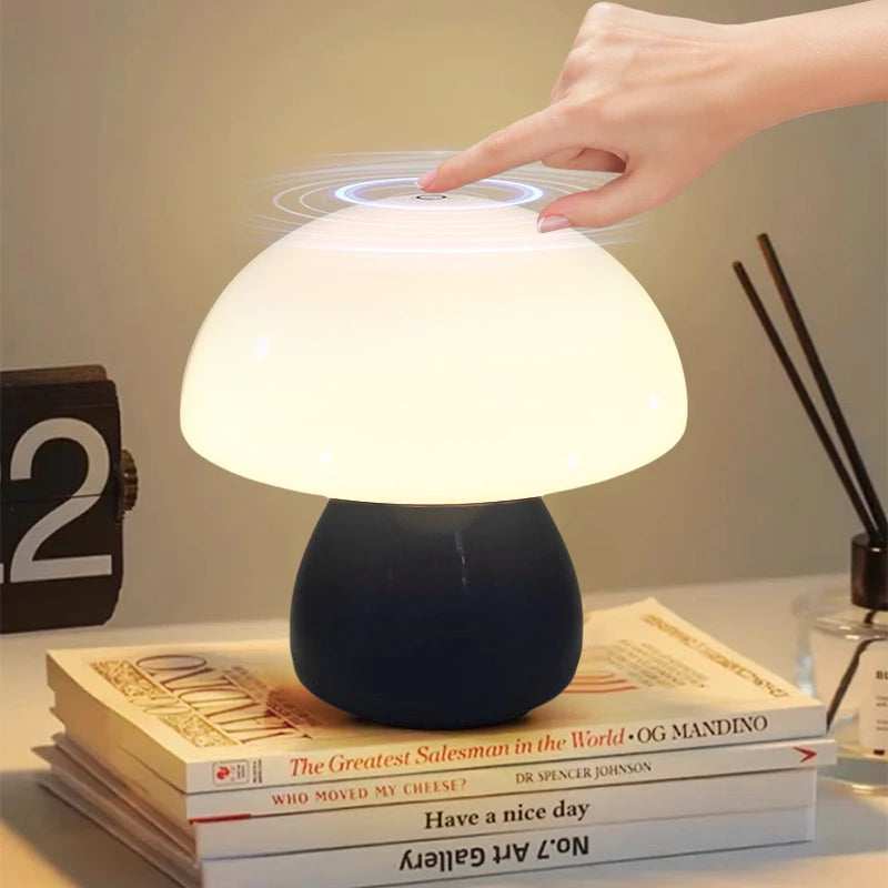 Rechargeable Mushroom LED Table Lamp