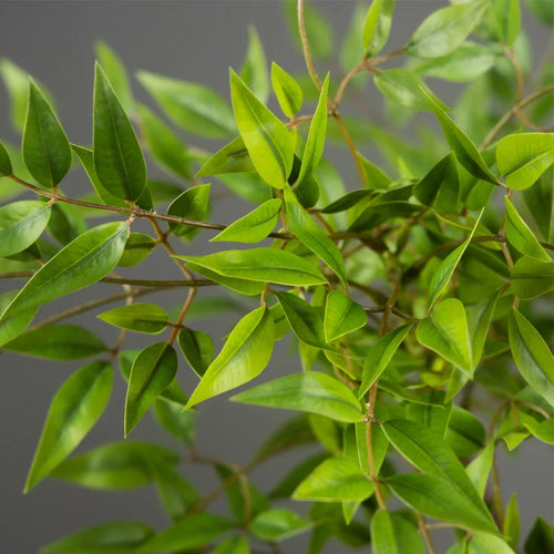 75-110cm Tall Artificial Nandina Plants Fake Tropical Palm Branches Plastic Green Bamboo Leaves For Home Garden Office Decor