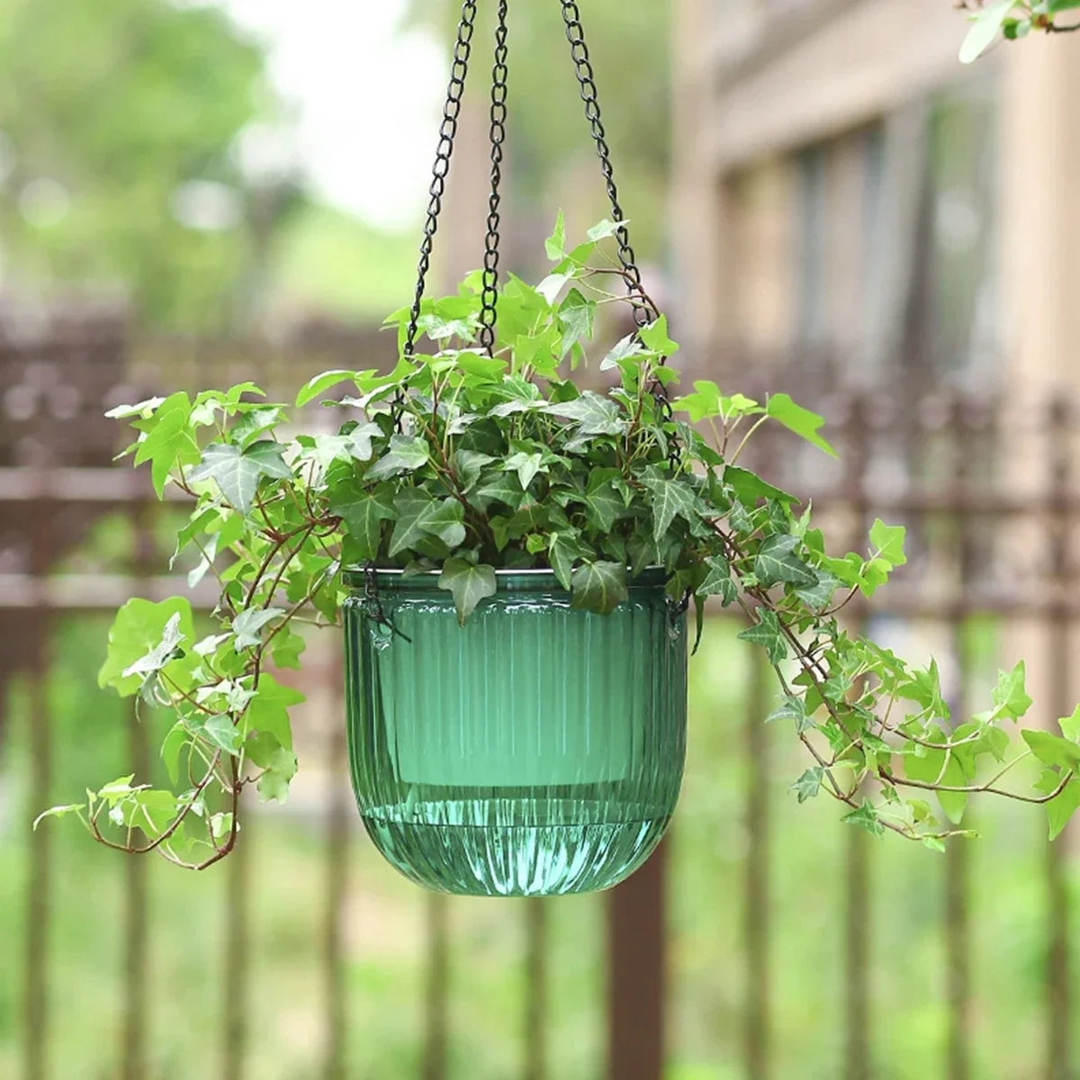 yes2Pcs Flowerpot Self Absorbing Water Hanging Planter Thickened Premium Planter Hydroponic Soil Cultivation Lazy Flower Pot Gar