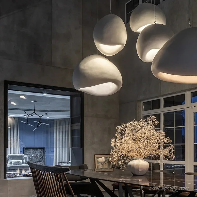 Nordic Wabi-Sabi Pendant Light – Modern Ceiling Chandelier