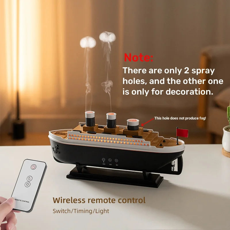 Titanic Ship Air Humidifier & Aroma Diffuser