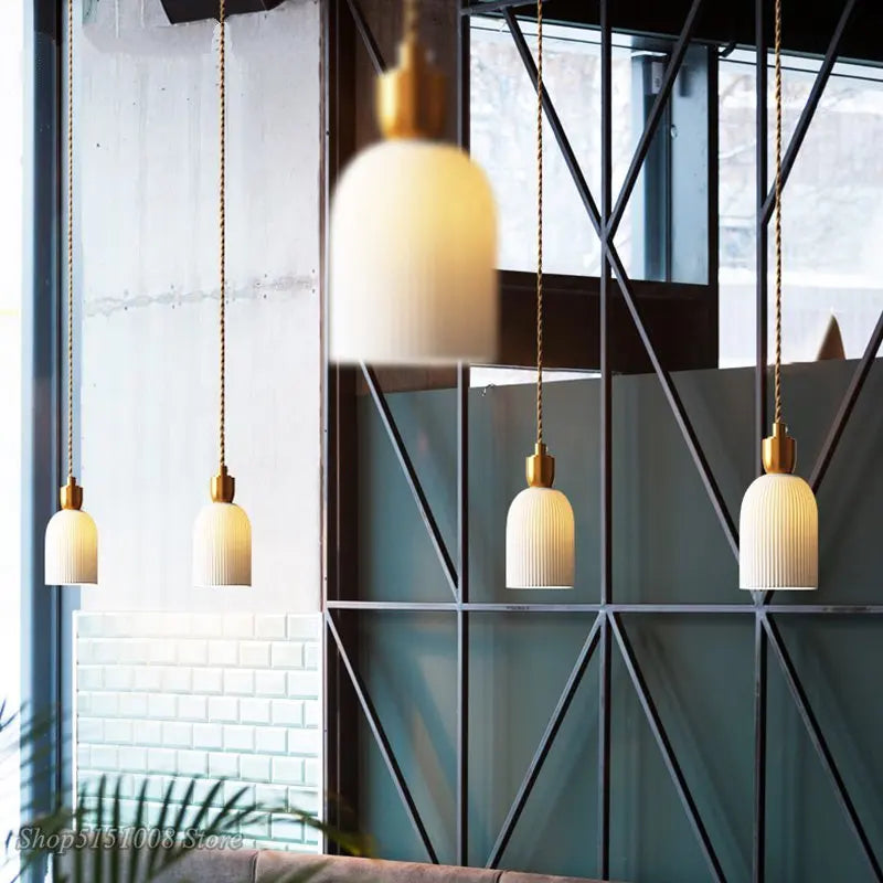 Nordic Ceramic LED Pendant Light