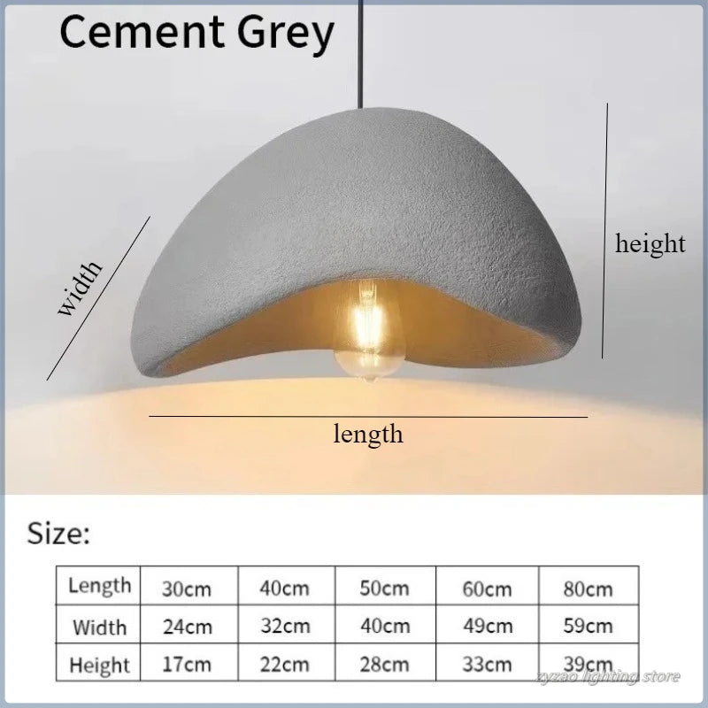 Nordic Wabi Sabi Ceiling Chandelier Lighting Living Dining Room Pendant Lights Lustre Bedroom Home Decor Hanging Lamps Fixtures