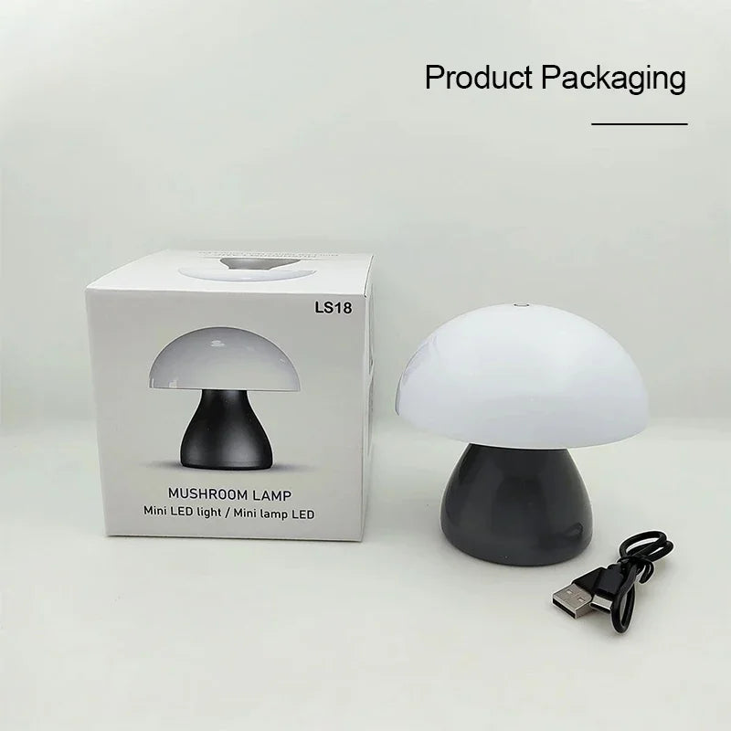 Rechargeable Mushroom LED Table Lamp
