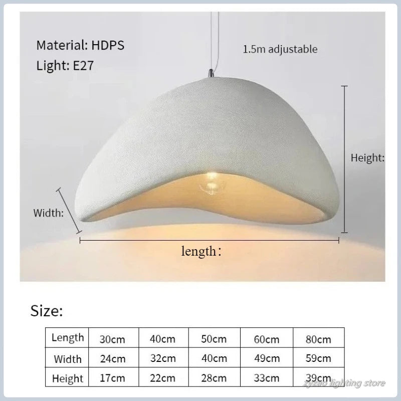 Nordic Wabi Sabi Ceiling Chandelier Lighting Living Dining Room Pendant Lights Lustre Bedroom Home Decor Hanging Lamps Fixtures