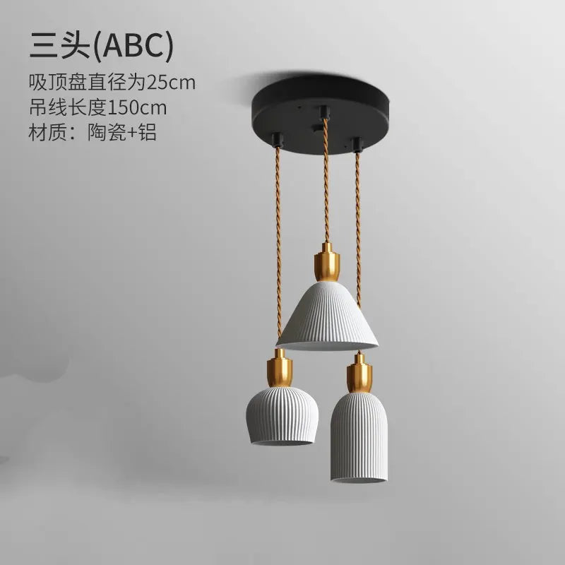 Nordic Ceramic LED Pendant Light