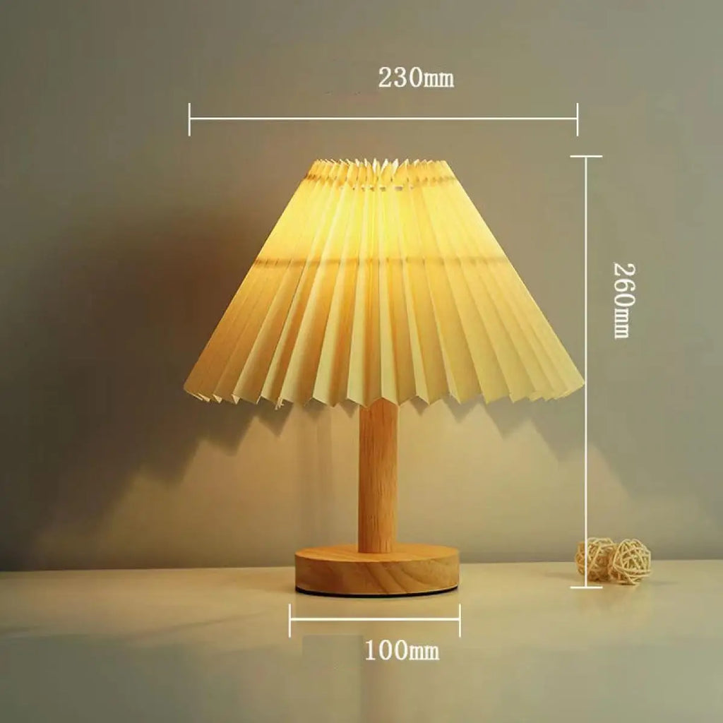 Pleated Table Lamp LED Small USB Charging Night Lamp Bedroom Desk Decoration Umbrella Bed Head Creative Lighting TL-SZ