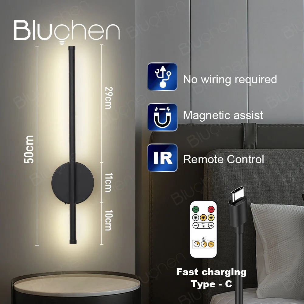Rechargeable Wireless LED Wall Lamp