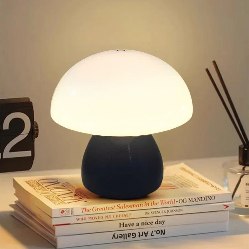 Rechargeable Mushroom LED Table Lamp