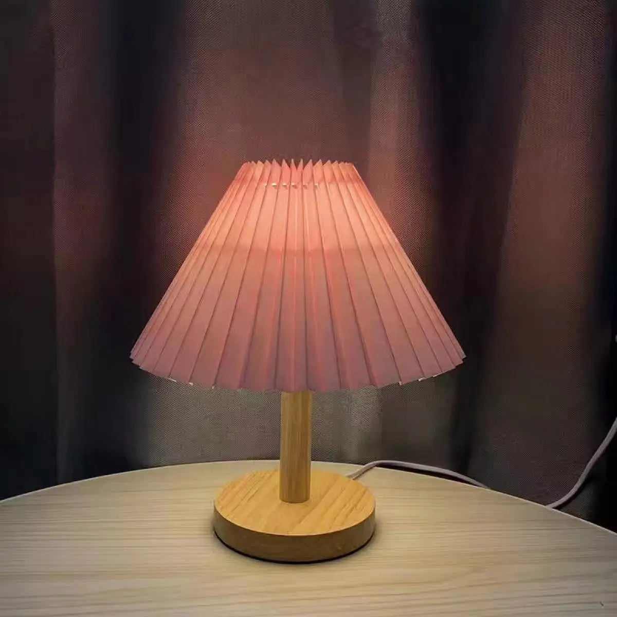 Pleated Table Lamp LED Small USB Charging Night Lamp Bedroom Desk Decoration Umbrella Bed Head Creative Lighting TL-SZ
