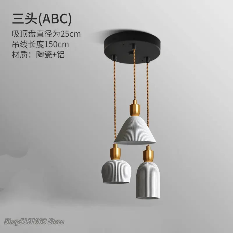 Nordic Ceramic LED Pendant Light