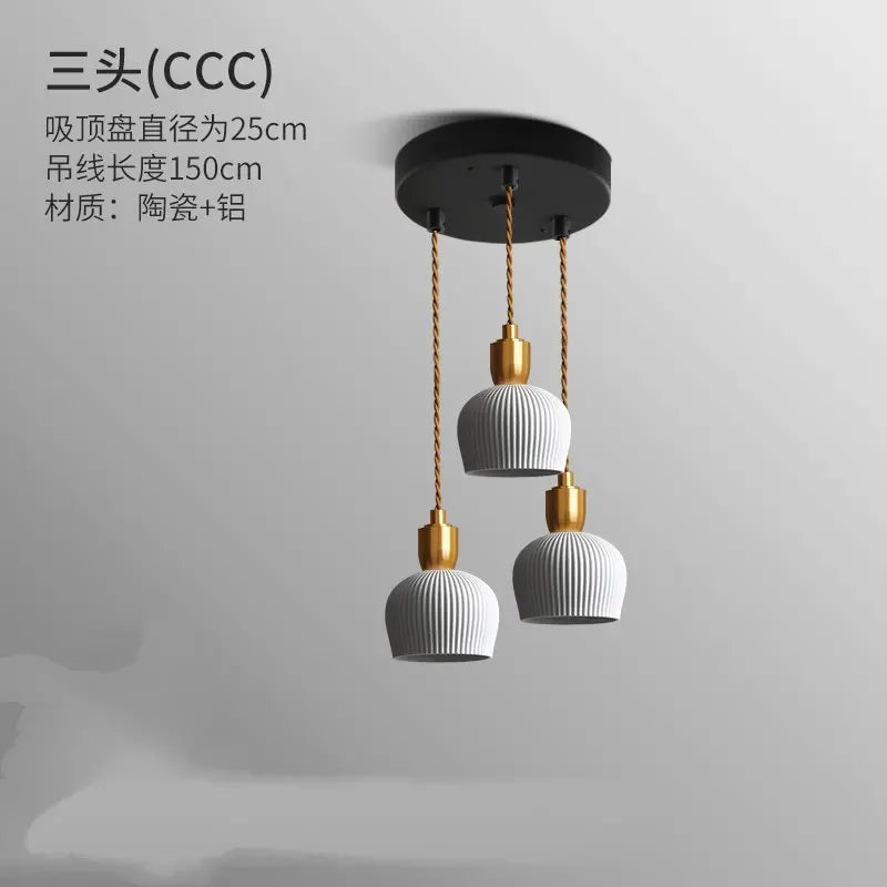Nordic Ceramic LED Pendant Light